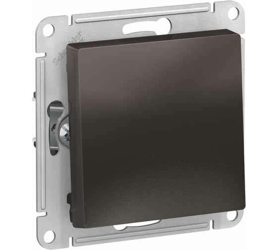 Механизм выключателя Systeme Electric 1-кл. ATLAS DESIGN сх.1 10АХ мокко ATN000611 1240354