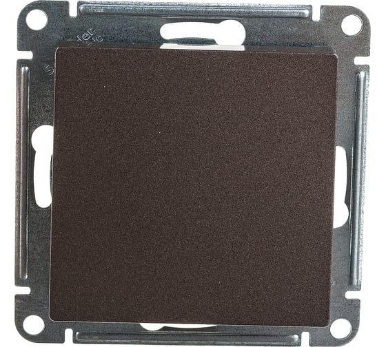 Механизм выключателя Systeme Electric 1-кл. ATLAS DESIGN сх.1 10АХ мокко ATN000611 1240354