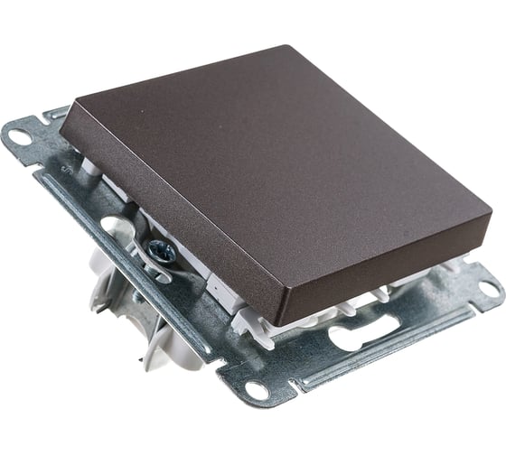Механизм выключателя Systeme Electric 1-кл. ATLAS DESIGN сх.1 10АХ мокко ATN000611 1240354
