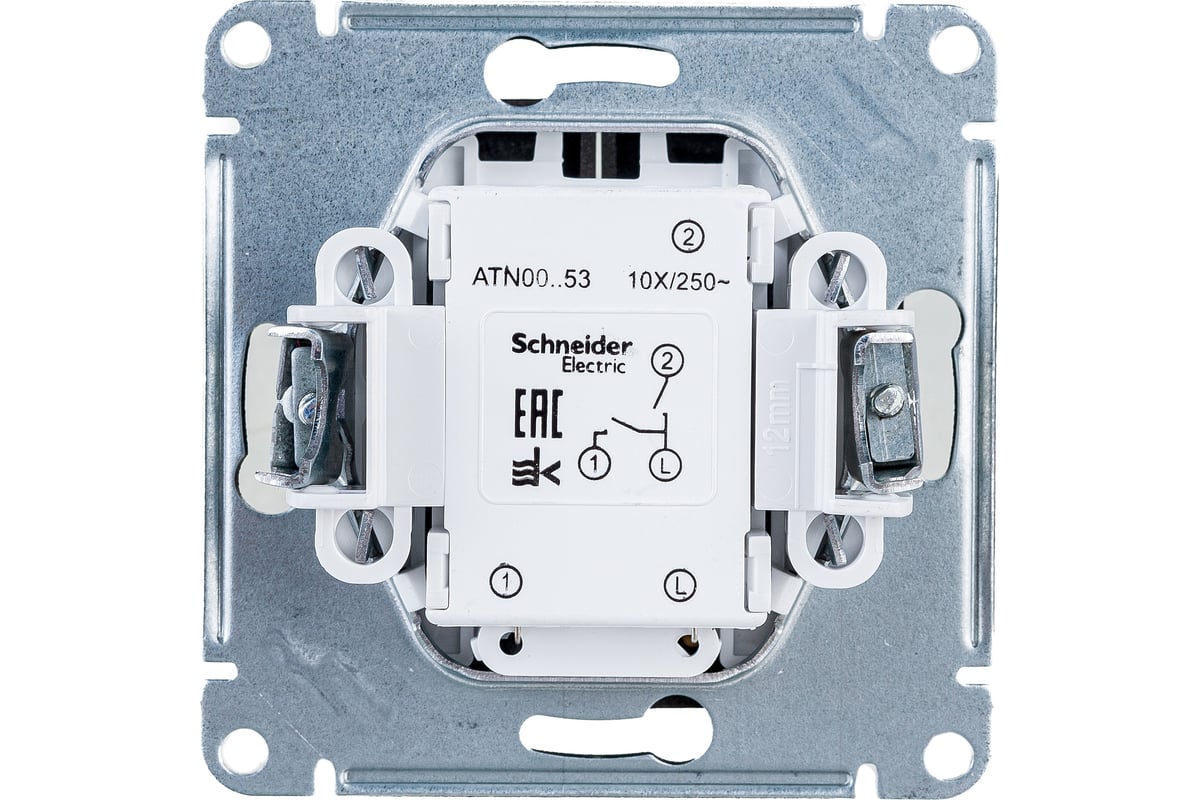 Выключатель двухклавишный atlasdesign схема 5 10ах механизм белый