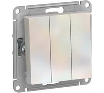 Механизм выключателя Systeme Electric 3-кл. ATLAS DESIGN сх.1+1+1 10АХ жемчуг ATN000431 1240277