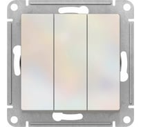 Механизм выключателя Systeme Electric 3-кл. ATLAS DESIGN сх.1+1+1 10АХ жемчуг ATN000431 1240277