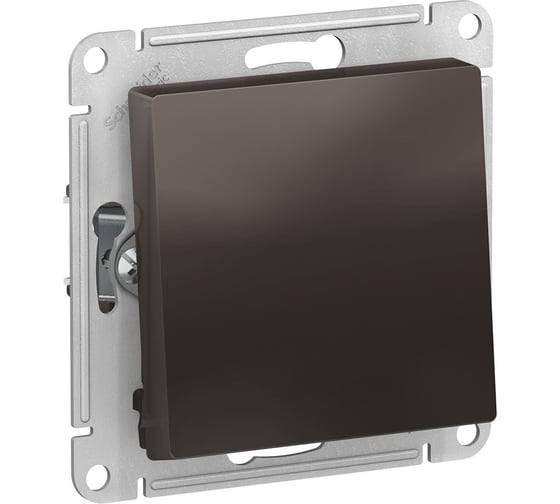 Механизм переключателя Systeme Electric 1-кл. ATLAS DESIGN 10АХ мокко ATN000661 1240378
