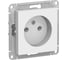 Механизм розетки Systeme Electric 1-м СП ATLAS DESIGN без заземления, 16А, белая ATN000141 1