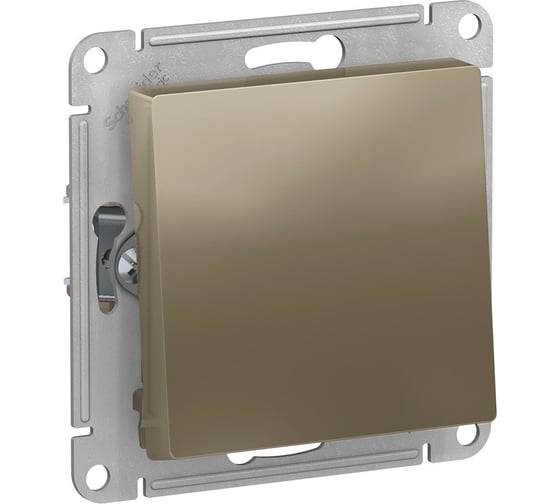 Механизм переключателя Systeme Electric 1-кл. ATLAS DESIGN 10АХ шампань ATN000561 1240335