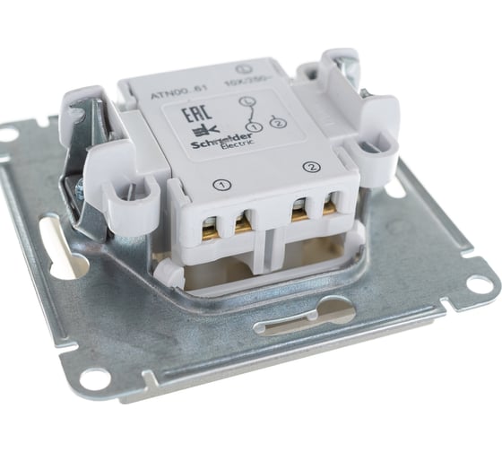 Механизм переключателя Systeme Electric 1-кл. ATLAS DESIGN 10АХ шампань ATN000561 1240335