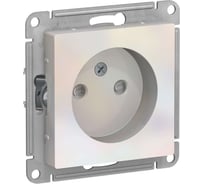 Механизм розетки Schneider Electric 1-м СП ATLAS DESIGN без заземления, защитные шторки, 16А, жемчуг 1240288
