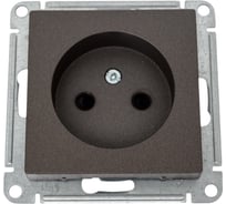 Механизм розетки Systeme Electric 1-м СП ATLAS DESIGN без заземления, защитные шторки, 16А, мокко 1240374