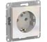 Механизм розетки Systeme Electric 1-м СП ATLAS DESIGN с заземлением, 16А, жемчуг ATN000443 1240283 1