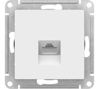 Механизм компьютерной розетки Systeme Electric ATLAS DESIGN RJ45 белый ATN000183 1240160