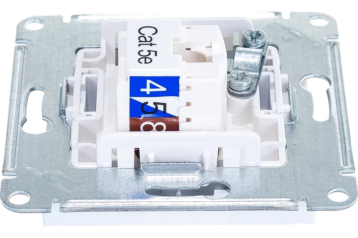 Механизм розетки schneider electric 2 м atlas design rj45 5e tv белая atn000189 1240163