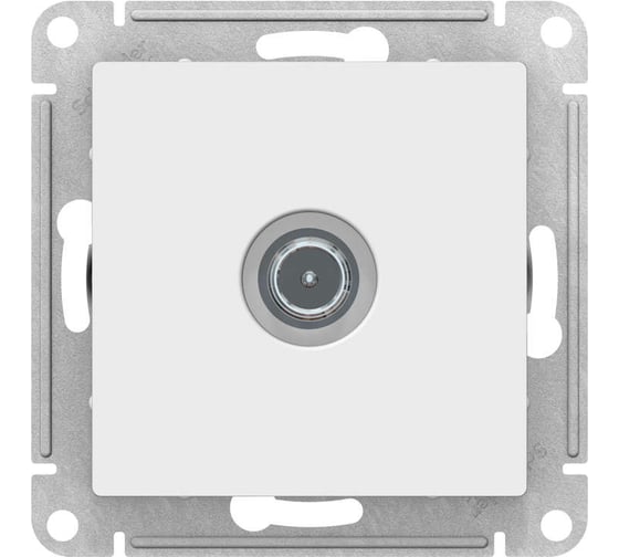 Механизм розетки Schneider Electric TV ATLAS DESIGN проходной 4DB, белый ATN000192 1240165