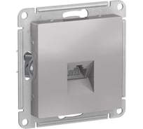 Механизм компьютерной розетки Systeme Electric ATLAS DESIGN RJ45 алюминий ATN000383 1240254