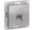 Механизм компьютерной розетки Systeme Electric ATLAS DESIGN RJ45 алюминий ATN000383 1240254 1