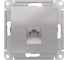 Механизм компьютерной розетки Systeme Electric ATLAS DESIGN RJ45 алюминий ATN000383 1240254 2
