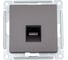 Механизм компьютерной розетки Systeme Electric ATLAS DESIGN RJ45 мокко ATN000683 1240383 1
