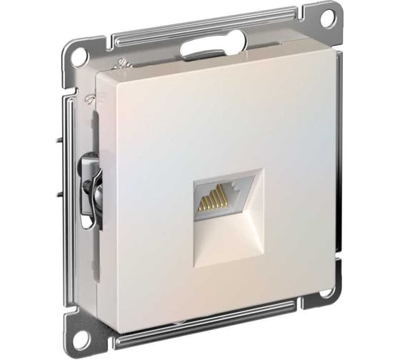 Механизм компьютерной розетки Systeme Electric ATLAS DESIGN RJ45 жемчуг ATN000483 1240297 1