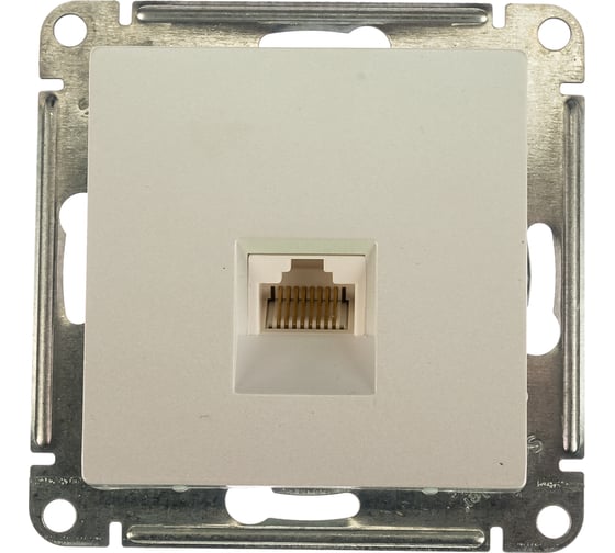 Механизм компьютерной розетки Systeme Electric ATLAS DESIGN RJ45 жемчуг ATN000483 1240297
