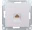 Розетка компьютерная Systeme Electric AtlasDesign, RJ45, 5e, механизм, Жемчуг ATN000483 1