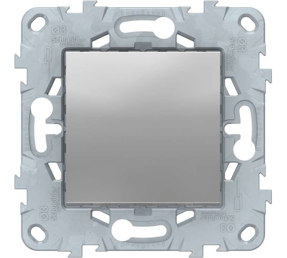 Переключатель Systeme Electric 1-кл. UNICA NEW 10AX 250В алюминий NU520330 1239905
