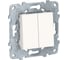 Переключатель Systeme Electric 2-кл. UNICA NEW 10AX 250В белый NU521318 1239943 1