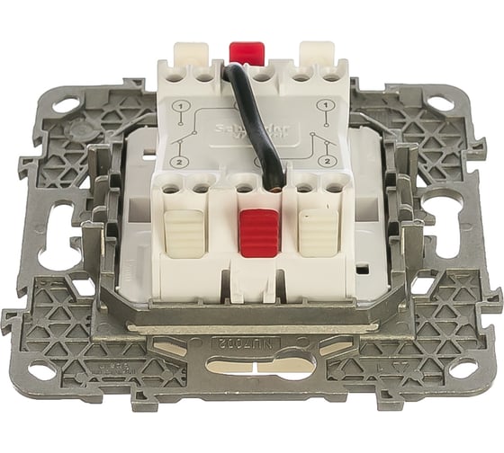 Переключатель Systeme Electric 2-кл. UNICA NEW 10AX 250В бежевый NU521344 1239947