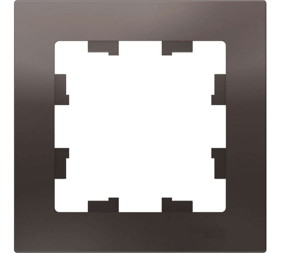 Рамка Schneider Electric 1-м ATLAS DESIGN мокко ATN000601 1240349