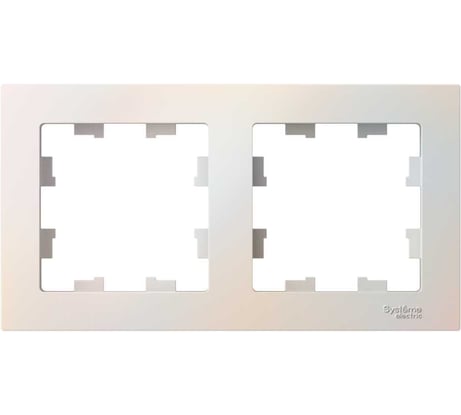 Рамка 2-м Systeme Electric (Schneider Electric) ATLAS DESIGN, универсальная, жемчуг, арт. ATN000402