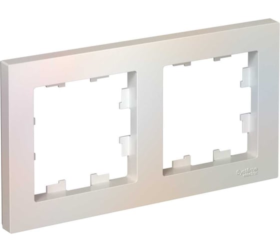 Рамка Systeme Electric 2-м ATLAS DESIGN универсальная, жемчуг ATN000402 1240264 1