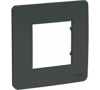 Рамка Systeme Electric 1-м UNICA STUDIO антрацит NU200254 1239741