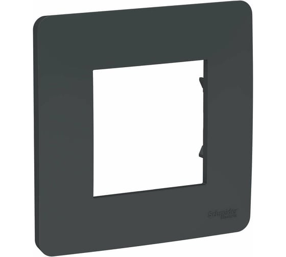 Рамка Systeme Electric 1-м UNICA STUDIO антрацит NU200254 1239741 1