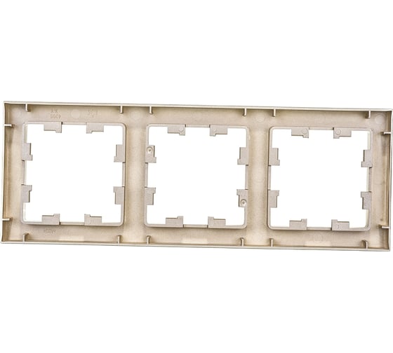 Рамка Systeme Electric 3-м ATLAS DESIGN универсальная, шампань ATN000503 1240308