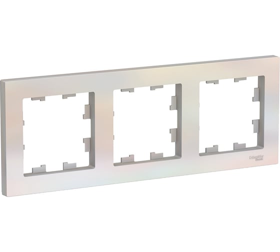 Рамка Systeme Electric 3-м ATLAS DESIGN универсальная жемчуг ATN000403 1240265