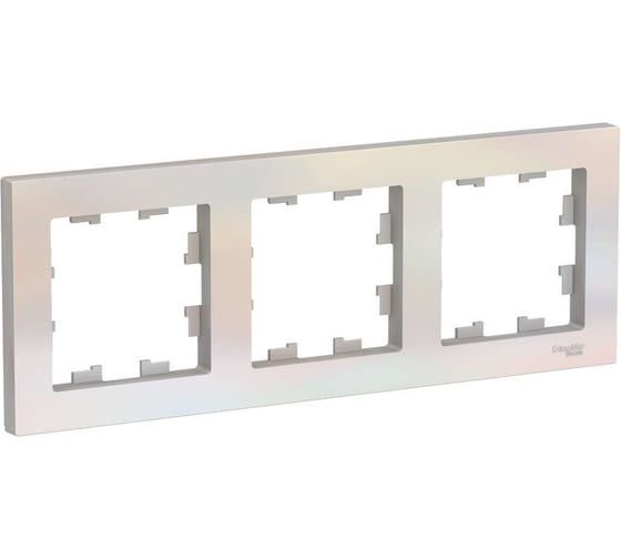 Рамка Systeme Electric 3-м ATLAS DESIGN универсальная жемчуг ATN000403 1240265