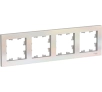Рамка Systeme Electric 4-м ATLAS DESIGN универсальная, жемчуг ATN000404 1240266