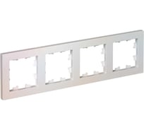 Рамка Systeme Electric 4-м ATLAS DESIGN универсальная, жемчуг ATN000404 1240266