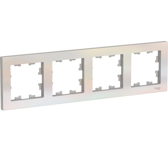 Рамка Systeme Electric 4-м ATLAS DESIGN универсальная, жемчуг ATN000404 1240266