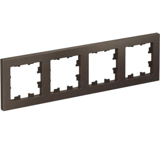 Рамка Systeme Electric 4-м ATLAS DESIGN универсальная, мокко ATN000604 1240352 1
