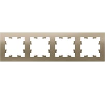 Рамка Systeme Electric 4-м ATLAS DESIGN универсальная, шампань ATN000504 1240309 15846275