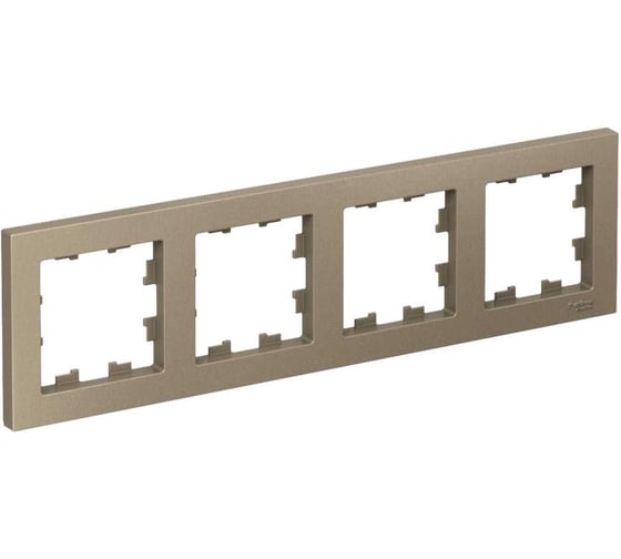 Рамка Systeme Electric 4-м ATLAS DESIGN универсальная, шампань ATN000504 1240309 1