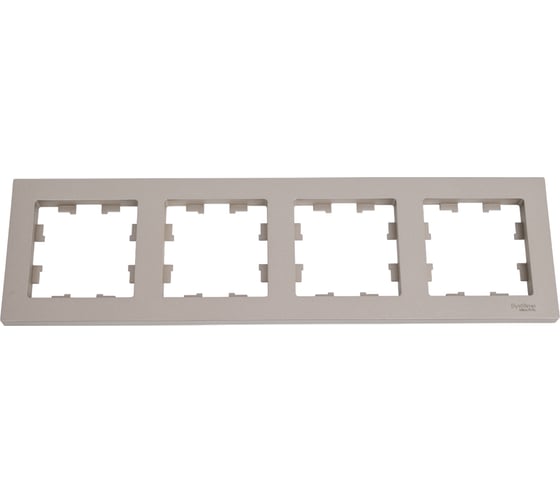 Рамка Systeme Electric 4-м ATLAS DESIGN универсальная, шампань ATN000504 1240309 1