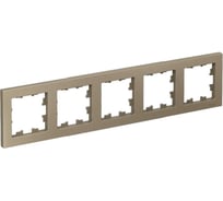 Рамка Systeme Electric 5-м ATLAS DESIGN универсальный, шампань ATN000505 1240310