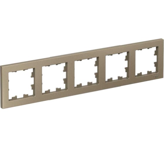 Рамка Systeme Electric 5-м ATLAS DESIGN универсальный, шампань ATN000505 1240310 1