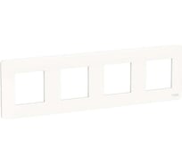 Рамка Schneider Electric 4-м UNICA STUDIO белая NU200818 1239750