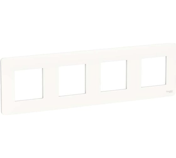Рамка Schneider Electric 4-м UNICA STUDIO белая NU200818 1239750 1