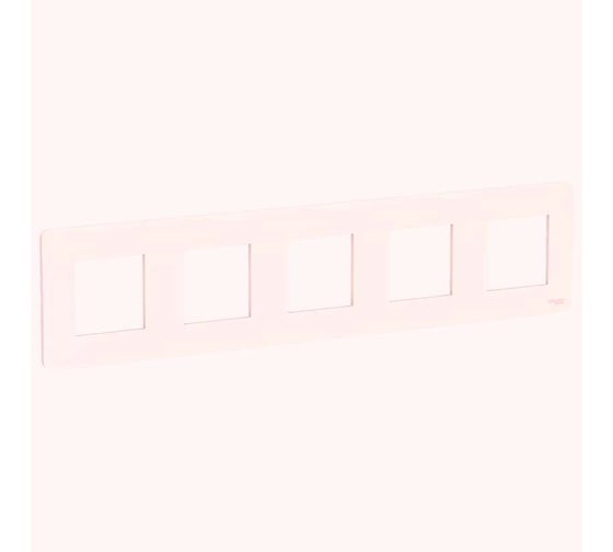 Рамка Systeme Electric 5-м UNICA STUDIO белая NU201018 1239754