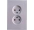 Розетка Systeme Electric 2-м ATLAS DESIGN без заземления, 16А, в сборе, жемчуг ATN000420 1240272 5