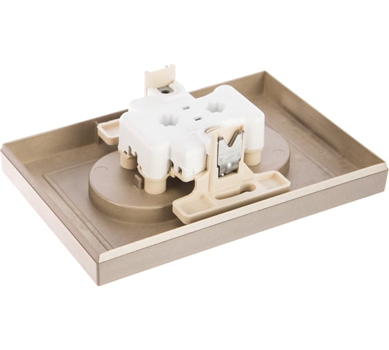 Розетка Systeme Electric 2-м ATLAS DESIGN без заземления, 16А, в сборе, шампань ATN000520 1240315