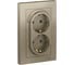 Розетка двойная Systeme Electric (Schneider Electric) AtlasDesign, с заземлением, 16 А, в сборе, шампань ATN000524 4