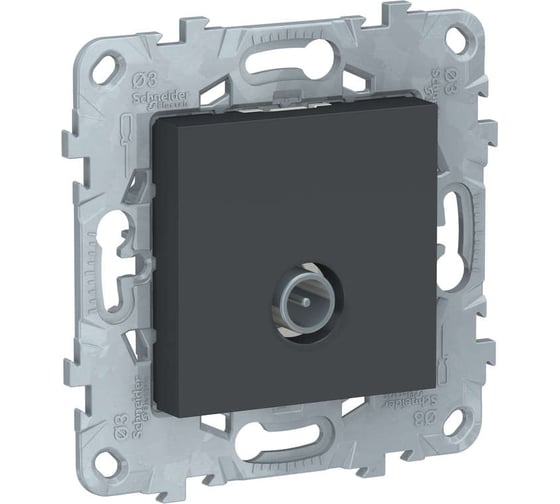 Розетка Systeme Electric TV UNICA NEW одиночная, антрацит NU546254 1240024